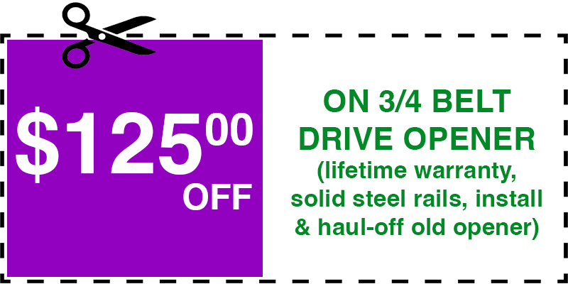 125 off garage door opener Long Island City